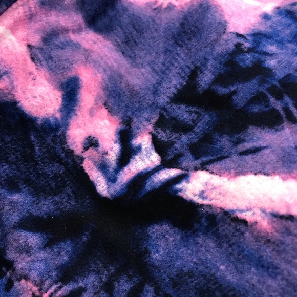 candy pink purple passion tie dye pants bell bottom flared festival rave Y2k - Picture 5 of 5
